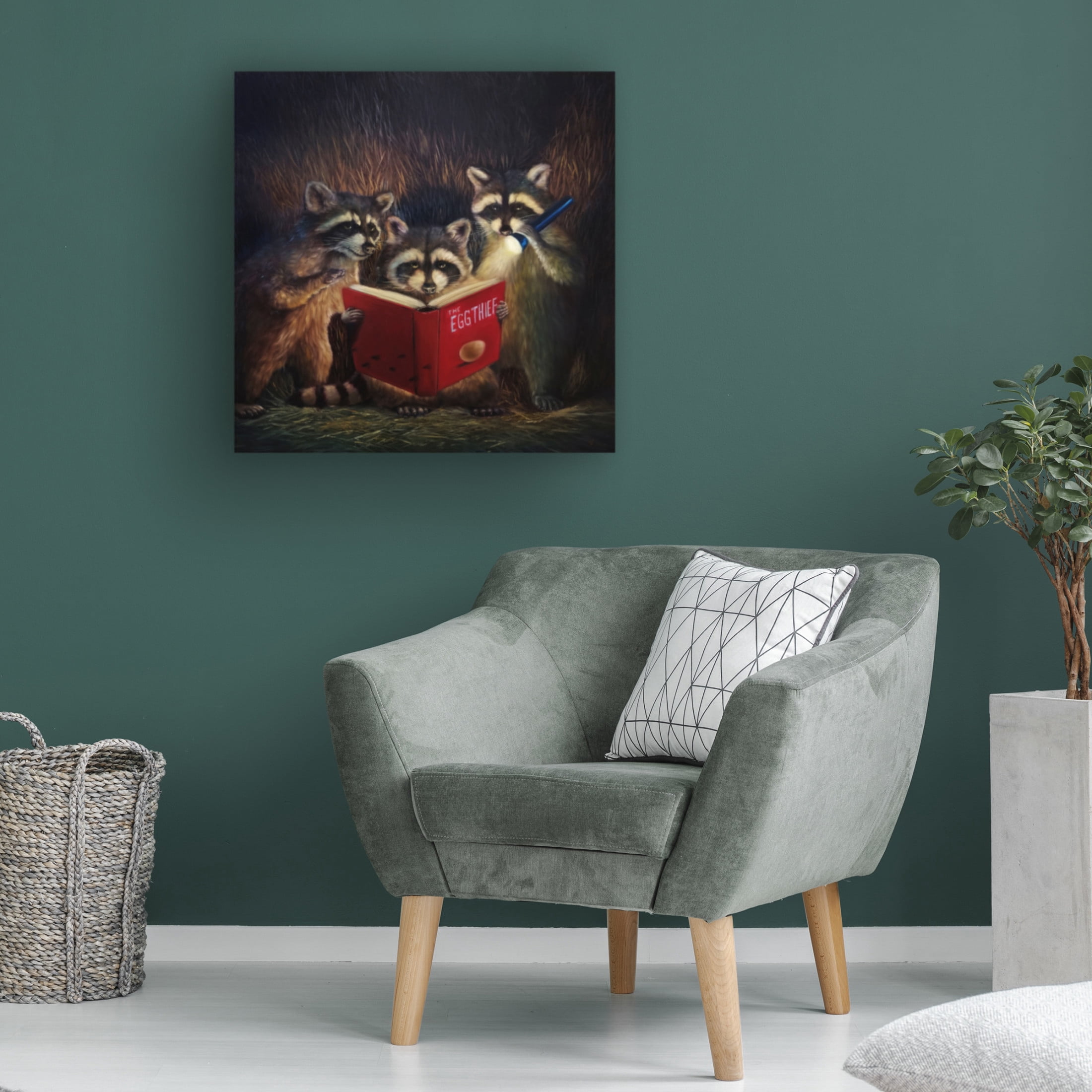 Canvas Wall Art - Lucia Heffernan 'Backyard Gangster' Wall Art for Living Room, Bedroom, or Office Décor by Trademark Fine Art - 14 x 14 Inches