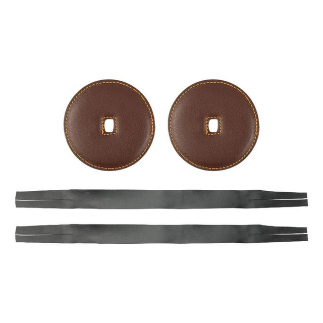 2 correas para platillos con almohadillas Symphony Soft Marching, repuestos de PU para percusión marrón