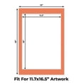 thumbnail image 2 of Carnelian Orange Picture Frame Mat for 13x19 Frames - Fits 11.7x16.5 Photos - 50 Mats, 2 of 7