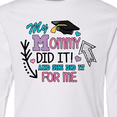 thumbnail image 4 of Inktastic My Mommy Did It and She Did it For Me with Graduation Cap Long Sleeve Youth T-Shirt, 4 of 5