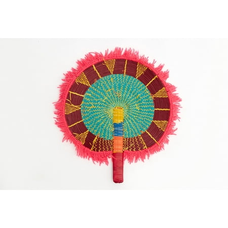 

Summer 2022 Handwoven Burkina Fans/Basket Fans Handmade With Fringes