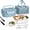 Blue Gray, variant on Cook With Color Heated Lunch Box Electric Food Warmer for Adults, Leakproof Insulated Portable Bento Box, 1.5L Grey