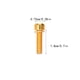 thumbnail image 5 of Sonducket Tornillos de vástago de bicicleta de 6 piezas, perno hexagonal de montaje elevador de manillar de acero inoxidable con arandela, Oro M5x4+M6x2 10piezas, 5 of 6