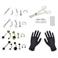 thumbnail image 1 of Kit d'Outils de Piercing Professionnel pour Bijoux Anneau de Mamelon de Nombril, 1 of 1