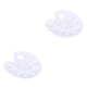 thumbnail image 2 of Inteprter Paint Mixing Palette Plastic Drawing Supplies Amateurs Students Handheld Artist Tray Painting Professionals Colorful Blanco 2Conjunto, 2 of 6
