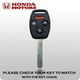 thumbnail image 3 of ICBEAMER one Black style Fit Honda Vehicle Genuine Leather Cover Key Holder Fob Case, 3 of 5