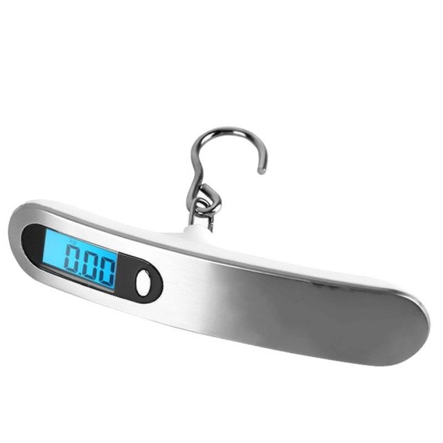 Báscula de equipaje de acero inoxidable, báscula electrónica portátil, báscula electrónica exprés de 50 kg, báscula de pesca, báscula de compras, báscula para envolver