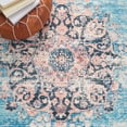 thumbnail image 6 of SAFAVIEH Journey Coriander Oriental Machine Washable Runner Rug, Turquoise/Pink, 2'2" x 9', 6 of 8