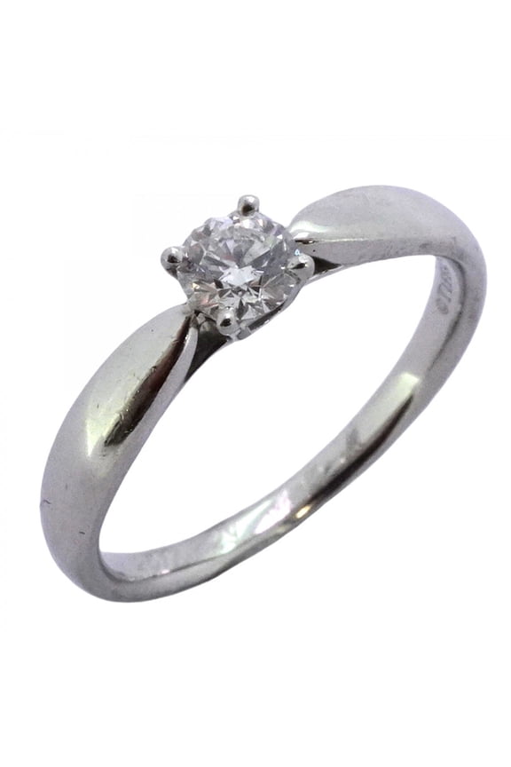 Pre-Owned Tiffany Harmony 1PD Pt950 Platinum Diamond 0.21ct Women's Ring, Size 8