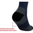 thumbnail image 3 of Men's 3 Pairs/Pack Performance Moisture Wicking Cushioned Crew Athletic Walking Hiking Socks, 3 of 7