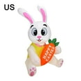 thumbnail image 3 of Decoración inflable de Pascua Zulema Conejito de Pascua inflable 4.92 pies con luces LED, 3 of 7