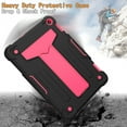 thumbnail image 3 of Fire HD 8 2020 Case, Fire HD 8 Plus Case, Allytech Heavy Duty Protection Shockproof Kickstand Kids Friendly Silicone PC Back Cover for Amazon All-new Fire HD 8 10th Generation, Black/Rose, 3 of 4