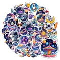 thumbnail image 3 of 35pcs-50pcs Cute Astronaut Stickers Cosmic Space Stickers Alien Rocket Stickers for Laptops Suitcases Phone, 3 of 9
