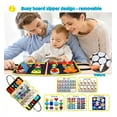 thumbnail image 2 of Usmallbee Busy Board for Toddlers, Montessori Toys for 1 2 3 4 5 Year Old, Sensory Board for Learning Fine Motor Skills Toys, Preschool Learning and Travel Toys for Boys Girls, 2 of 8