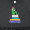 thumbnail image 4 of Inktastic Bookworm Girls Reading Girls Toddler Dress, 4 of 5