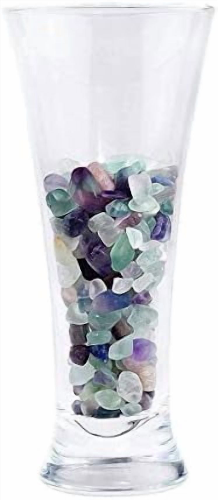 Decorative Crystal Pebbles, 1 Lb/460g (Fill 0.9 Cup) Natural Quartz Stones Aquarium Gravel Sea Glass Rock Sand for Fish Turtle Tank/Air Plants Decoration