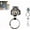 W, variant on Multiuse Key Holder Letter Design Keychain Metal KeyRing Organizers For Belt Quick Attach Function Mens Daily Carry