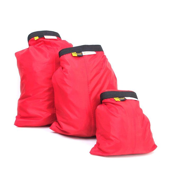 Set of 3 Sizes Waterproof Camping Rafting Camping Rafting Pouch Dry Bag Sack Camping Rafting Kayaking Orange