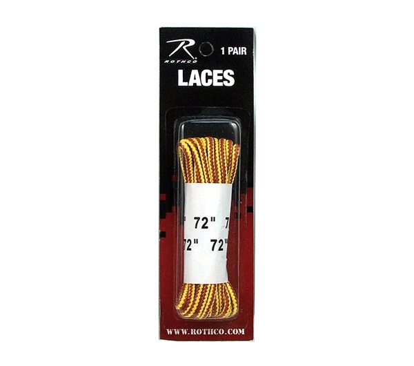 Rothco - Rothco Brown Yellow 72 Inch Boot Laces - 6158 - Walmart.com - Walmart.com