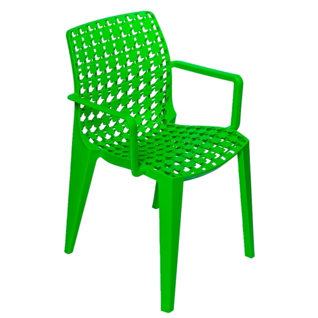 Silla Para Restaurante Con Brazos En Polipropileno Verde Manuel Delgado HFR-5115B VERDE