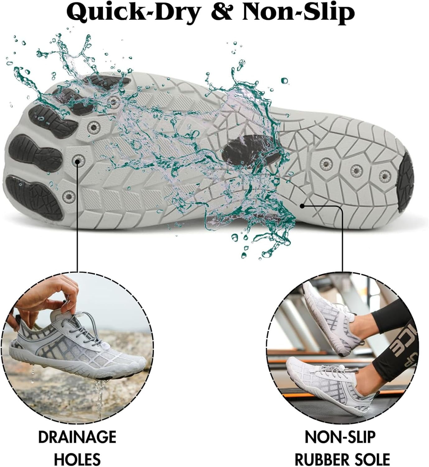 Hiking Shoes Barefoot Womens Mens,Breathable Lightweight Non-slip Grounding Shoes,Wide Toe Healthy Outdoor Grounding Shoes
