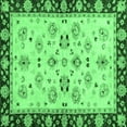 thumbnail image 1 of Ahgly Company Indoor Square Oriental Emerald Green Traditional Area Rugs, 3' Square, 1 of 4