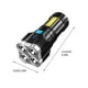 thumbnail image 3 of Linterna recargable USB de cuatro núcleos | Linterna portátil multifuncional para exteriores con luz lateral COB | Batería 18650 de larga duración | Linterna LED resistente al agua para camping,, 3 of 9