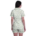 thumbnail image 4 of Moomaya Womens Short Sleeve Sleep Tops Printed Short Set Pjs For Women Sleepwear, 4 of 6