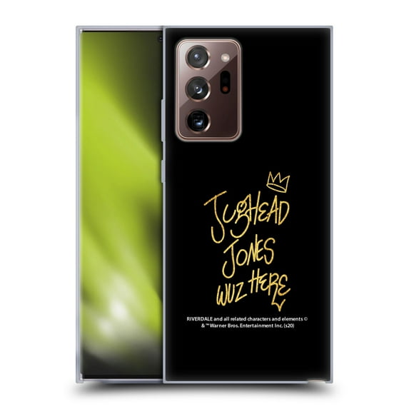 Head Case Designs Officially Licensed Riverdale Jughead Jones Jughead Wuz Here Black Gold Soft Gel Case Compatible with Samsung Galaxy Note20 Ultra / 5G