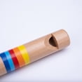 thumbnail image 2 of HEANUJJ Small Musical Instruments Wooden Flute Assorted Color 1Set for Interactive Fun, 2 of 8