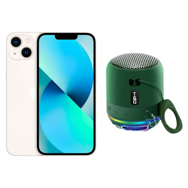 Smartphone iPhone 13 Reacondicionado 128gb Blanco + Mini Bocina Apple iPhone MGCT3LL/A