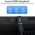 thumbnail image 4 of Adaptador AuViPal USB C de 90 grados USB C macho a USB C hembra, 4 of 7