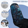 thumbnail image 4 of FOR U DESIGNS Skull Floral Print Car Seat Cover for Front Seats, Auto Seat Cushion for SUVs & Trucks, Absorbent Microfiber Sweat Towel with Storage Bag, Yoga Mat, Running Towel, 2 Pack, 4 of 7
