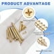 thumbnail image 4 of Uxcell 100Pcs ST4 x 10mm Tornillos autorroscantes con cabeza plana para metal, negro, 4 of 6