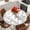 Light Green Light Brown White, variant on Sparrow Round Tablecloth, Fitted Table Cover with Elastic for 45"-54" Round Tables, Spring Birds on The Branches Retro Country Beige Table Cloth Outdoor Indoor Dinning Party Waterproof Tablecloths