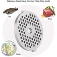 thumbnail image 3 of Caredy Meat Grinder Plate, Alloy Discs Blades with Hole Grinder Food Chopper for Kitchen Aid Stand Mixer Accessory, 3 of 8