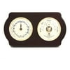 Bey-Berk Brass and Ash Wood Tide Clock/Barometer/Thermometer WS417