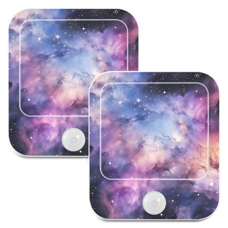 

Nights Pattern LED Motion Sensor Night Light Plug into Wall 2 Pack Auto Dusk to Dawn Adjustable