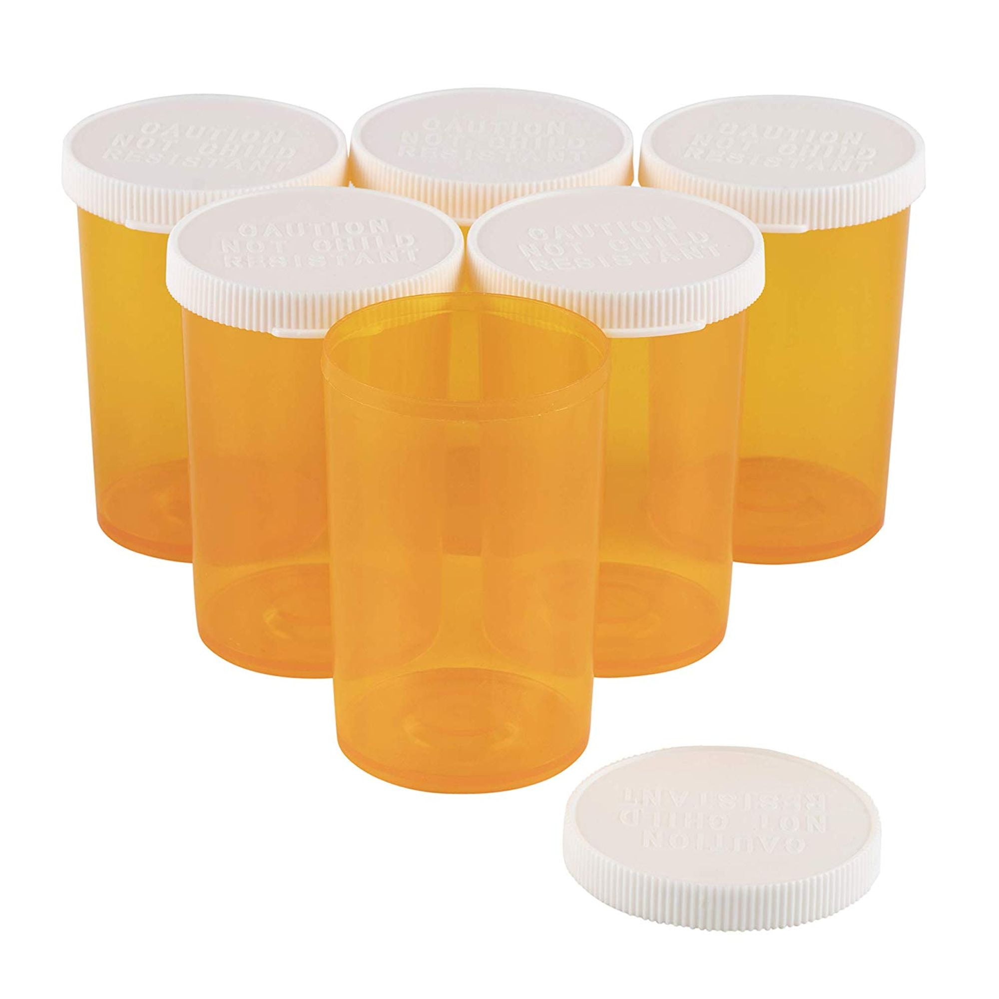Prescription Bottles 50Pack 20Dram Plastic Empty Pill Bottles