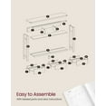 thumbnail image 5 of 47.2" Console Table With 3 Drawers Console Table Sofa Tables For Living Room Clearance Consolas Entryway Table Brown, 5 of 5