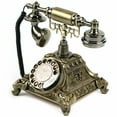 thumbnail image 5 of Anqidi Retro Old Fashioned Turntable Telephone European Style Corded Rotary Dial Resin Phone Antique Vintage Handset Landline, 5 of 12