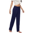 thumbnail image 5 of MoFiz Women Pajama Pants Comfy Lounge Jogger with Pockets 3-Pack, 5 of 9