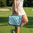 thumbnail image 4 of Whosucclay Turtle Floral Design Golf Cart Blanket, 51.18 x 30.3 inches 4 Pockets Heavy Duty Golf Cart Seat Cushion Cover with All-Weather Protection, 4 of 9