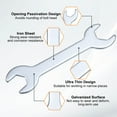 thumbnail image 4 of Uxcell 10pcs Double Open End Thin Wrench 13mm x 15mm Metric U-Shaped Spanner, 4 of 8