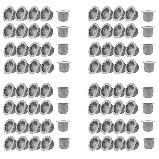 80 Piezas Accesorios de Filtro para Ahumador de Cócteles, Filtro de Doble Pantalla, Recipiente de Filtro de de Acero Inoxidable Lavable
