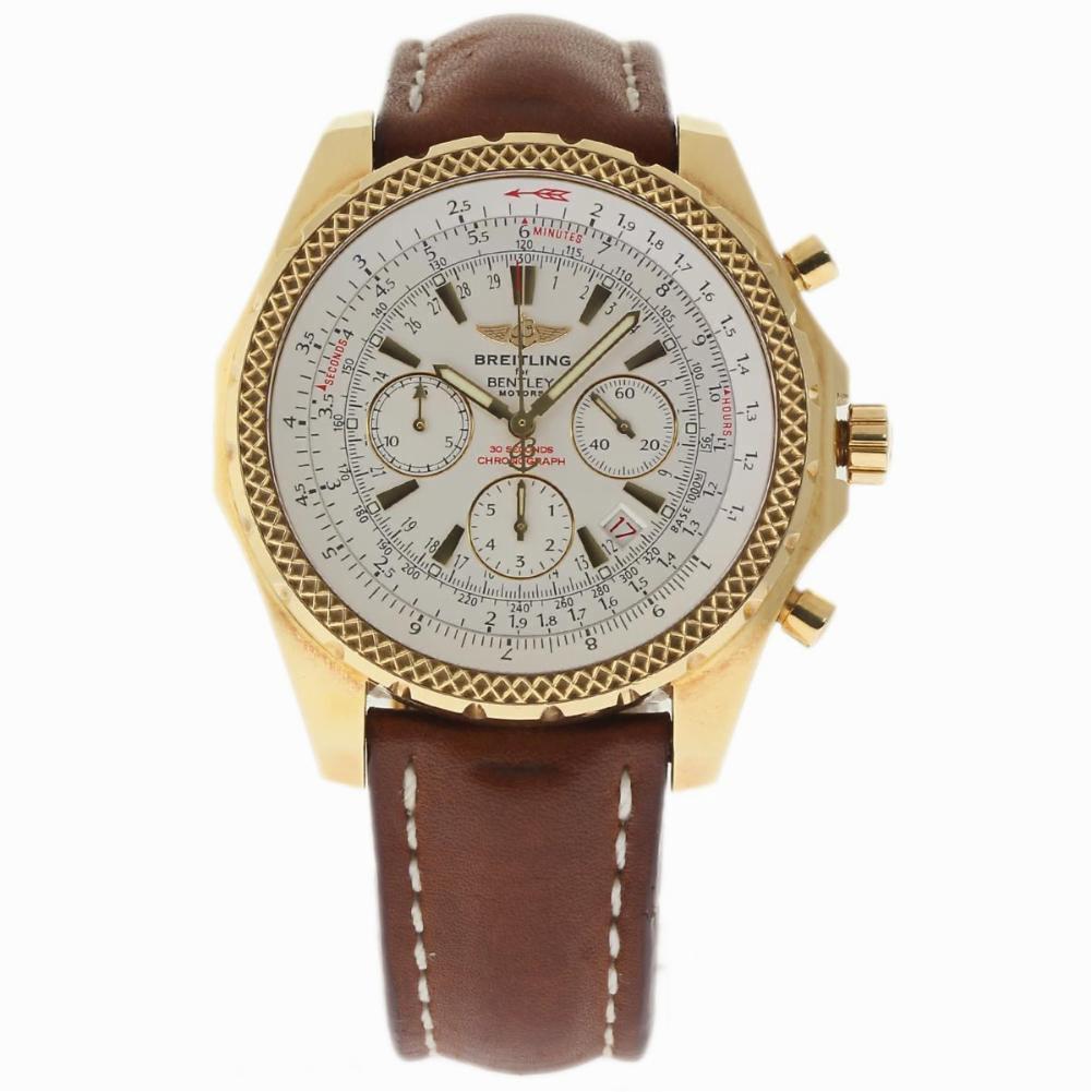Breitling PreOwned Breitling Bentley K25362 Gold Watch (Certified