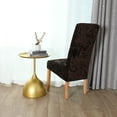 thumbnail image 4 of Rosnek 4Pcs Stretch Velvet Dining Chair Covers, Removable Washable Large Soft Dining Chair Slipcovers for Kitchen Home Restaurant, 4 of 7