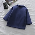 thumbnail image 4 of ameIAEA Girl's Double Breasted Long Sleeve Trench Coat Boys Fall Winter Jacket Outwear 1-6 Years, 4 of 5