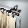 thumbnail image 3 of 5/8" Dia Bay Window Double Curtain rod, Adjustable 20"-36", 38"-72" - Cocoa,(DP063Bay-7D), 3 of 3