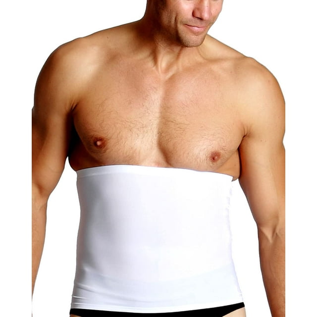 Insta Slim White Men's Compression Firming Supportive Posture Belt (X Large)
